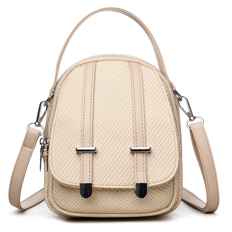 

Женская полиуретановая сумка на плечо, многосекционная сумка двойного назначения, сумка через плечо из мягкой кожи хаки