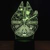 3D Illusion Platform Night Lights Touch Switch 7 Color Change USB Power LED Desk Lamp for Home Decorations or Holiday Gifts