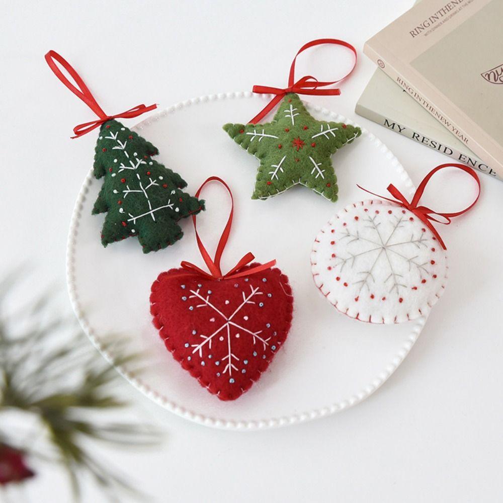 Handmade Felt Ornaments Wool Felt Christmas Tree Decorations Christmas Tree Decor