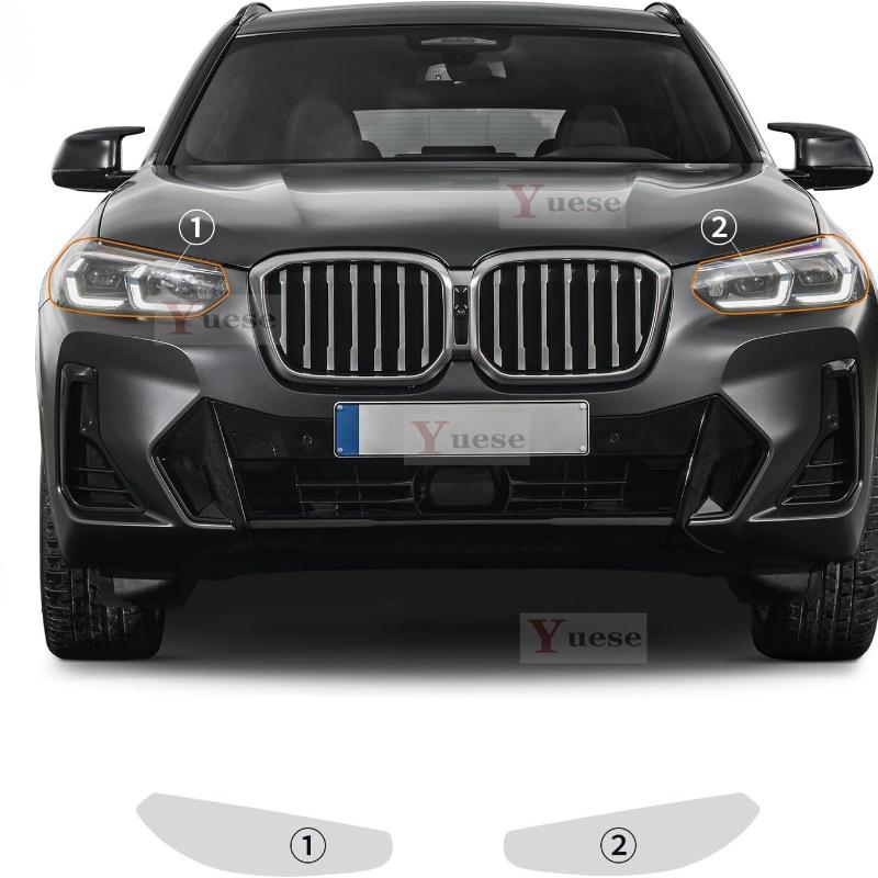 Для BMW X3 M-Sport Автомобильная противоударная пленка для фар и зеркал TPU Прозрачная защитная Оригинальные наклейки Transparent