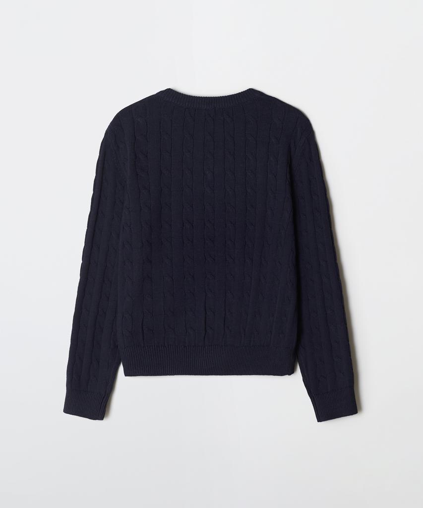 Seupao (Woody) Cable V-Neck Sweater_Spkwg12G50