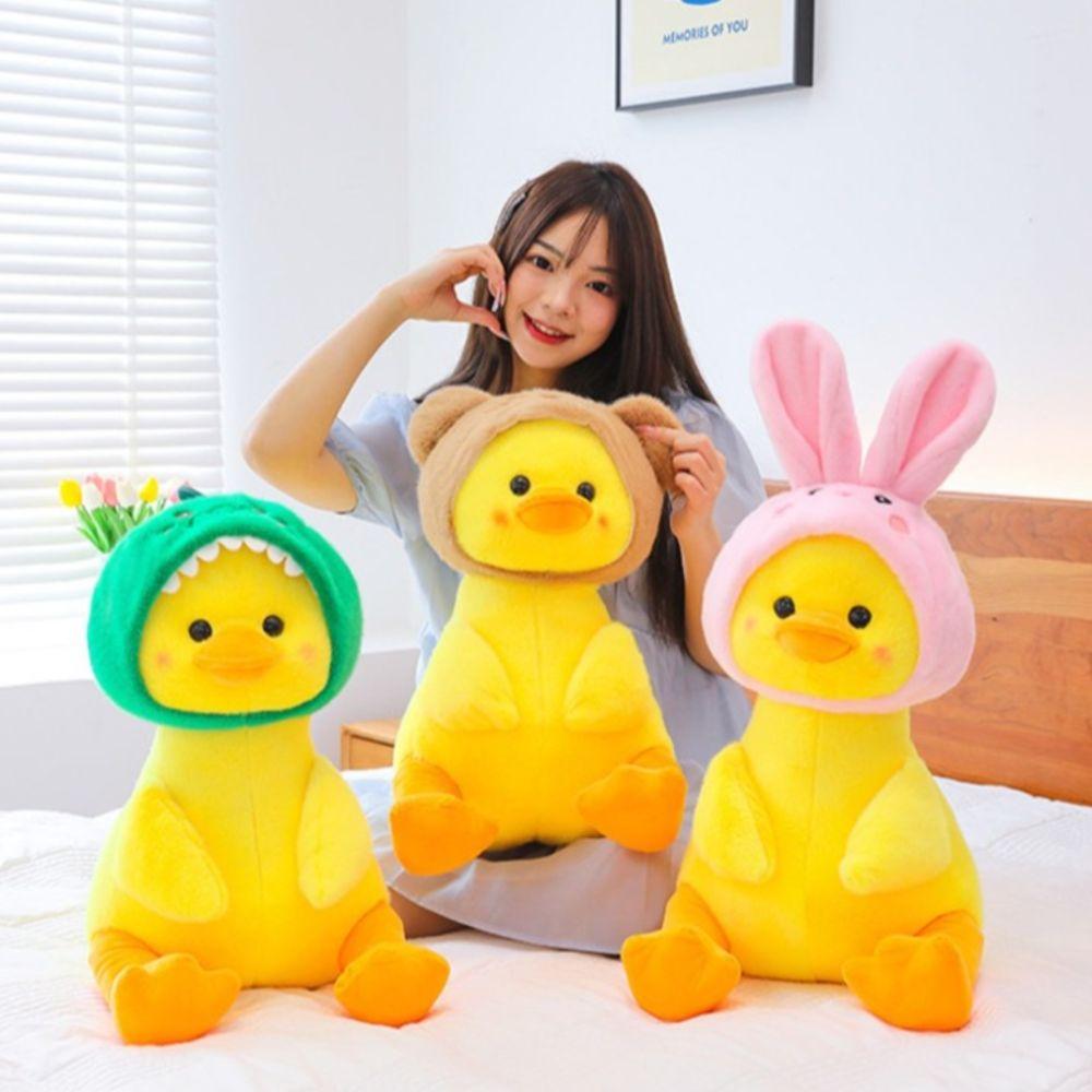 Ornament Bear Hood Duck Appease Doll Soft Rabbit Hood Duck Stuffed Doll Kids