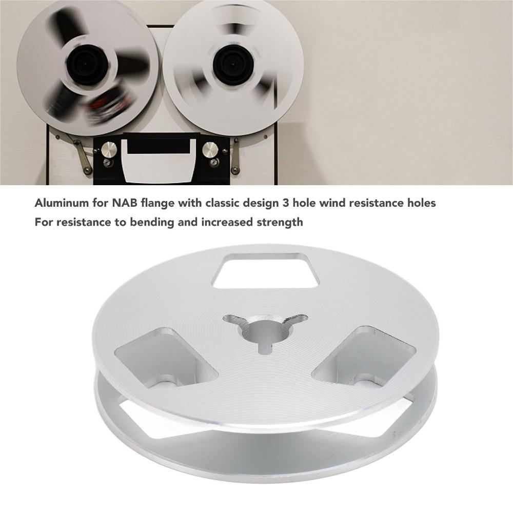 

3 Hole Empty Tape Reel 1/4 2.5 Inch Open Reel Universal Tape Takeup Reel Universal Use срібний