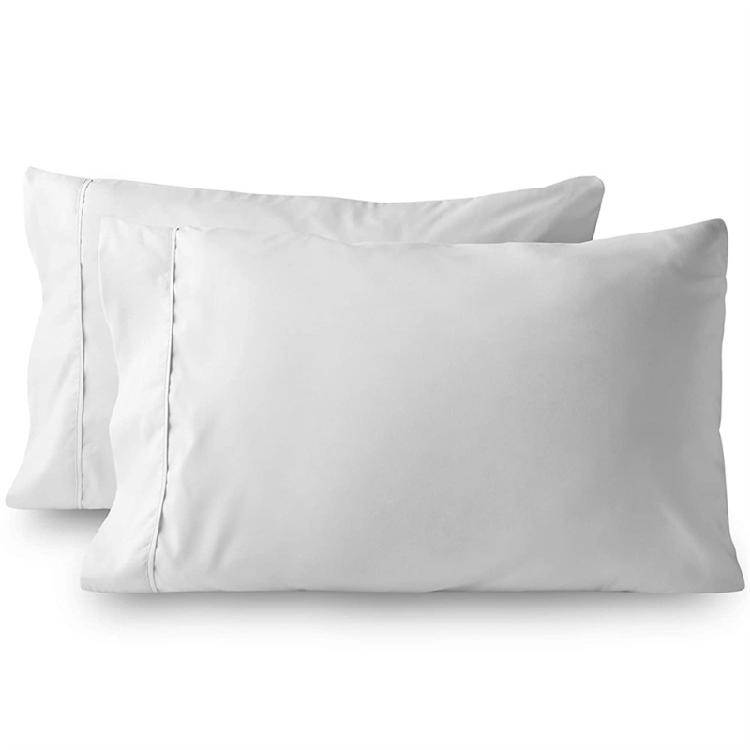 2Piece Brusheds Microfiber Queen Pillowcases Stains Resistant with Envelope Style for Bedroom Elegances