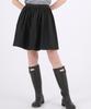 THE-ABON Cotton Pleated Mini Skirt Ivory