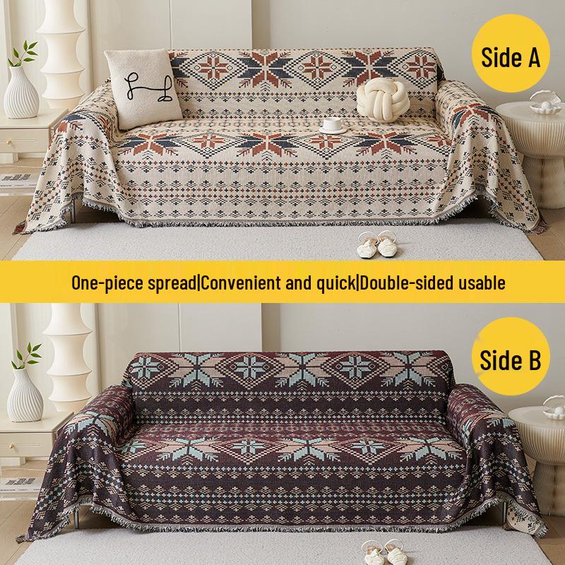 Nordic Style Full Wrap Dustproof Sofa Throw Blanket Cover