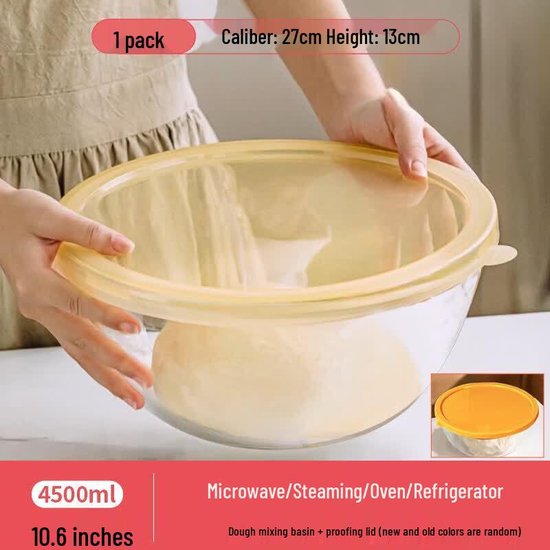 ZISIZ Heat-Resistant Glass Bowl