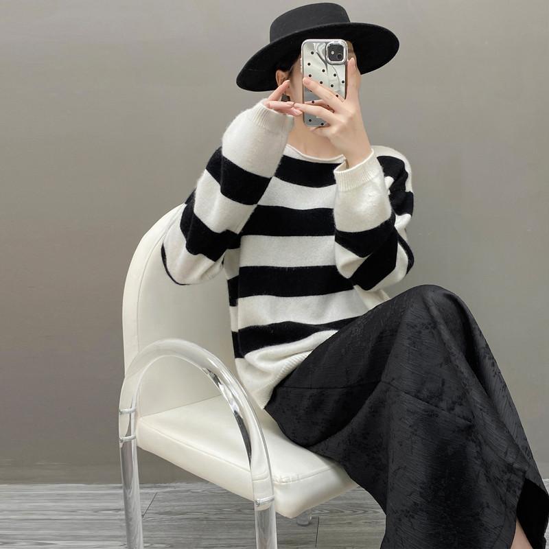 Qinghe 100% Pure Cashmere Women's Sweater - Ultra Soft Luxury Winter Pullover