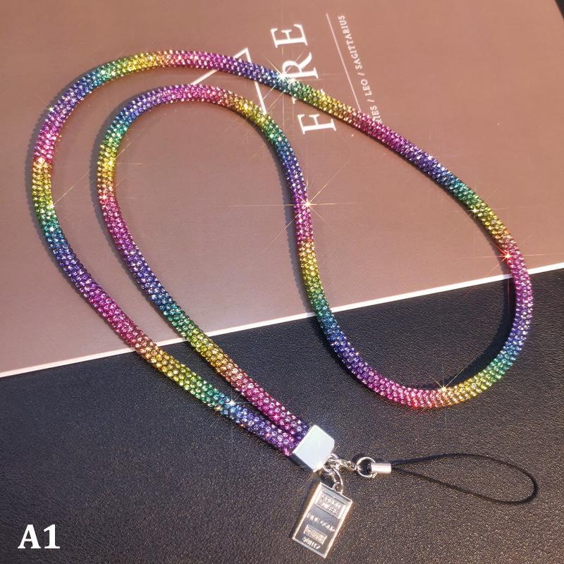 

Мобильный телефон с квадратной картой подвеска шнурок цвет блестящие цепи