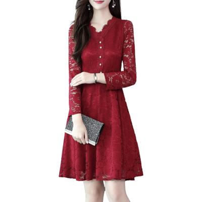 Butter Cream Wedding Guest Long Perfect for Women In Their and Perfect for and Entrance Size L Dress, Dress, Sleeve, Lace, A-Line, Elegant, Feminine,