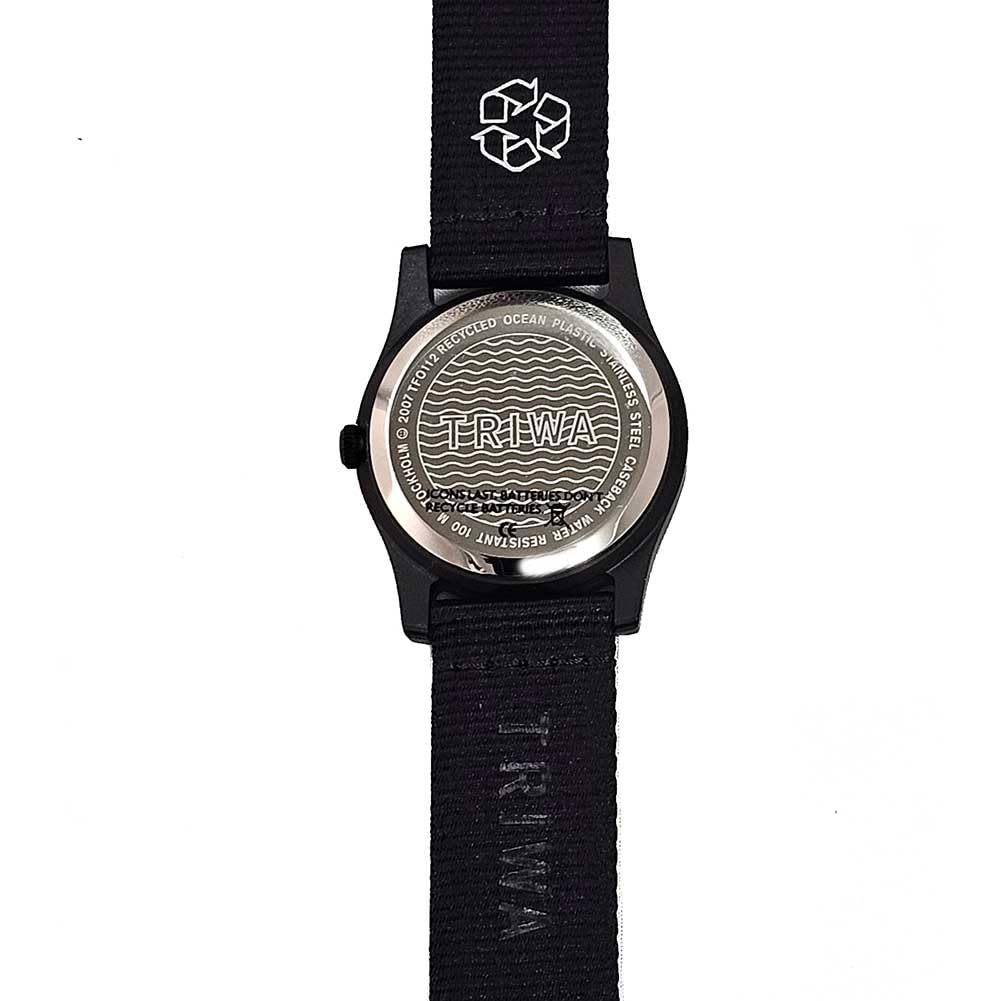 TRIWA Men's and Women's Time for Oceans Watch, Japan Limited Edition, White, TFO112-CL150101 [Official Import]