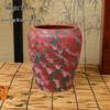 Hand-Painted Terracotta Flower Pots - Breathable Red Clay, Unglazed, Large Diameter, Creative Folk-Inspired Vases for Green Plants.
