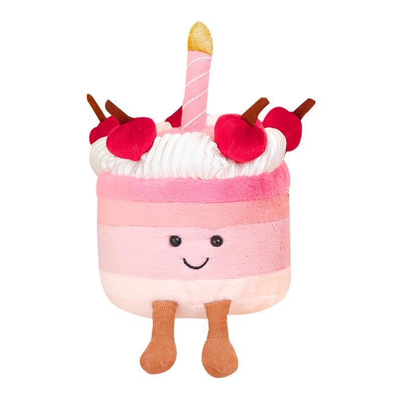 Samt Erdbeerkuchen Plüschtier - Kirschpuppe Geburtstagsgeschenk für Kinder