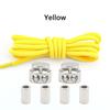 1Pair Lock Shoe laces Without ties Metal Buckle Laces Round Elastic Laces Sneakers Kids Adult No Tie Shoelaces Shoes Accessories