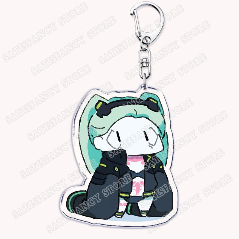 Portachiavi Anime Cyberpunk per Donne Accessori Borsa Edgerunners Rebecca Lucy Gloria Faraday Portachiavi Gioielli Fan Amici Regali