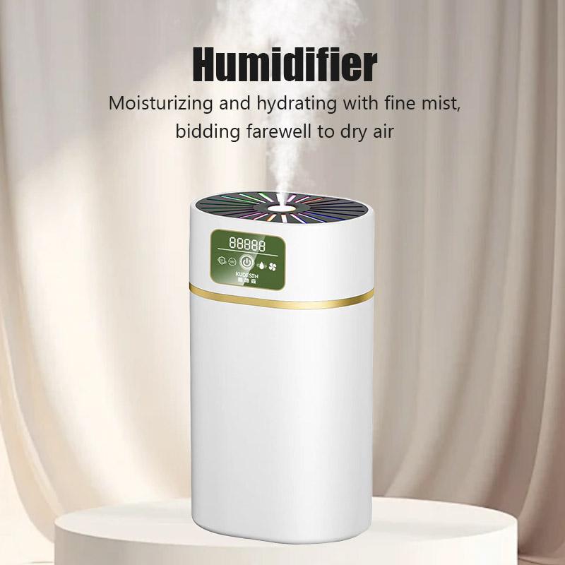 1100ml Household Mute Humidifier Bedroom Large Capacity Aromatherapy Air Diffuser with 7Colours Ambient Light Air Humidification