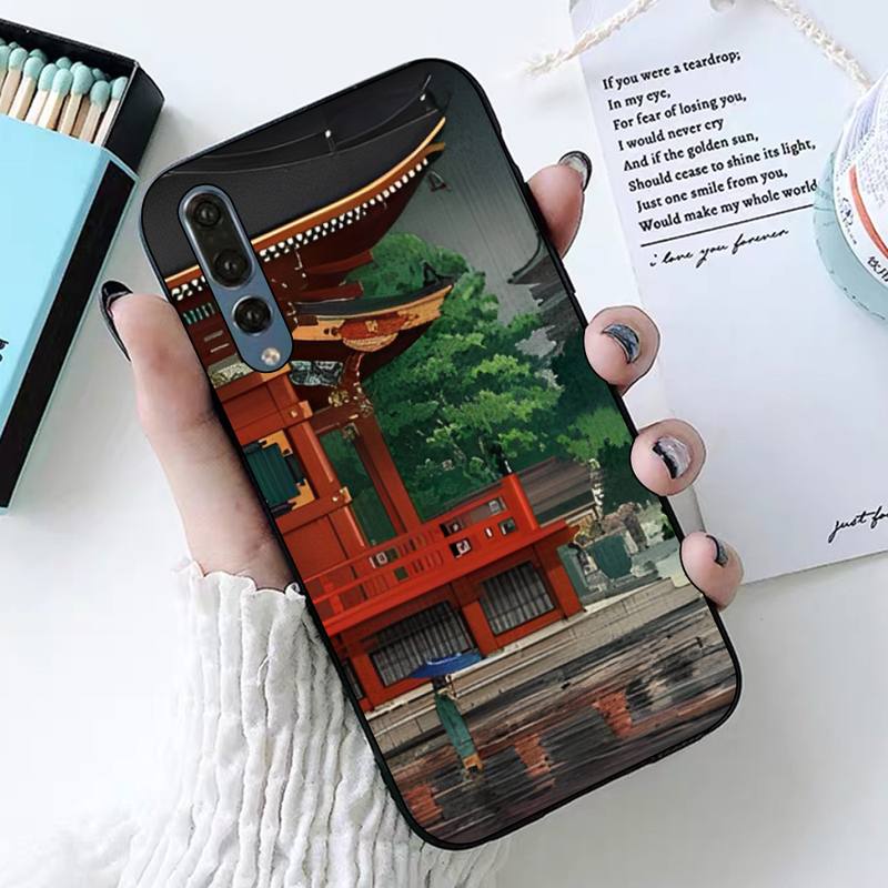 Japanese Style Art Phone Case for Huawei P30 40 20 10 8 9 lite pro plus Psmart2019