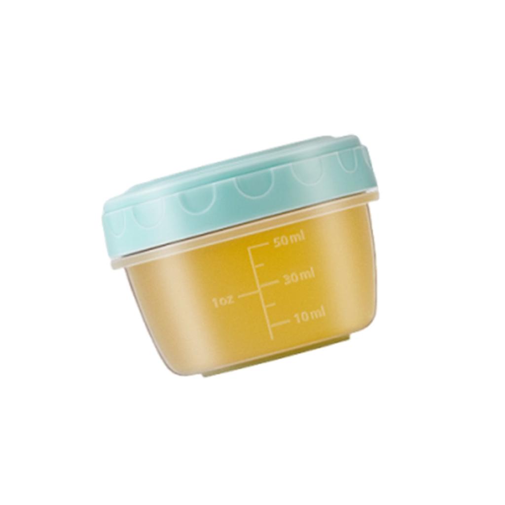 1-6 Pack 2.7 OZ Salad Dressing Container to Go with lids Tiny Condiment Containers Small Sauce Containers for Lunch Box