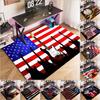 1pc American Flag, Baseball, and Guitar Carpet Rug for Living Room Bedroom Home Sofa Decoration,Kids Play Non-slip Floor Mat