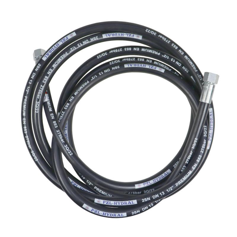 Hydraulic hose thread M22x1.5 straight (WNP - WNP) -5800mm DN12-2SN Trailer old type (AA-13-5800) 27.5MPa PZL HYDRAL