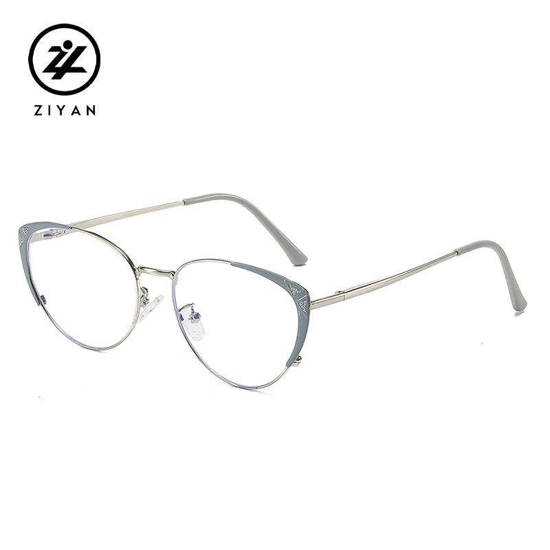 2025 Unisex Metal Cat Eye Glasses, Myopic-Ready, Anti-Blue Light