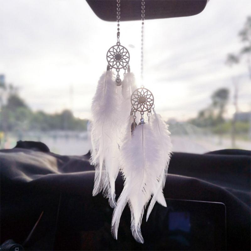 2PCS Rearview Mirror Pendant Creative Simple Plush Car Accessories On-board Pendant Gift Delicate