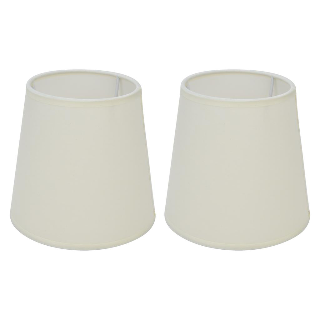 2Pcs Indoor Lamp Shade European Style Fabric Lampshade for E14 Chandelier Table Lamp Floor Lamp