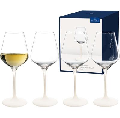 Villeroy & Boch Manufacture Rock blanc Weißweinglas-Set, 4-teilig (1137998120)