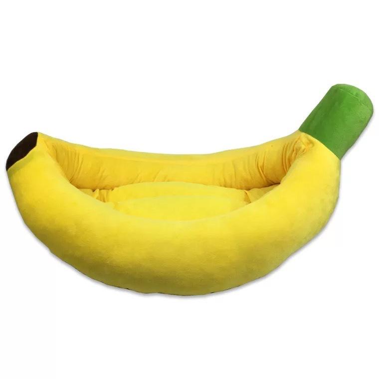 Banana-shaped Pet Nest  Doghouse and Cathouse  All-season Warm, Large  Medium and Small Dog Cushions  Pet Supplies