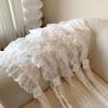 Korean Lace Headband Triangle Scarf Headscarf Western Style Mixed Overlapping Triangle Scarf Half Body Skirt Butt Curtain Female