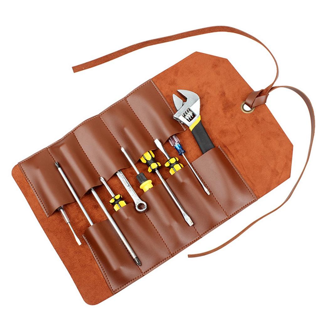 Roll Up Tool Pouch Hardware Repair Tool Bag Multifunctional PVC Folding Organizer for Home Car Maint