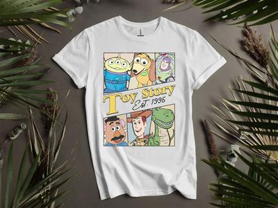 Toy Story Comfort Colors Disneyworld Vtipná mikina Tričko Pánské Dámské Unisex AD741