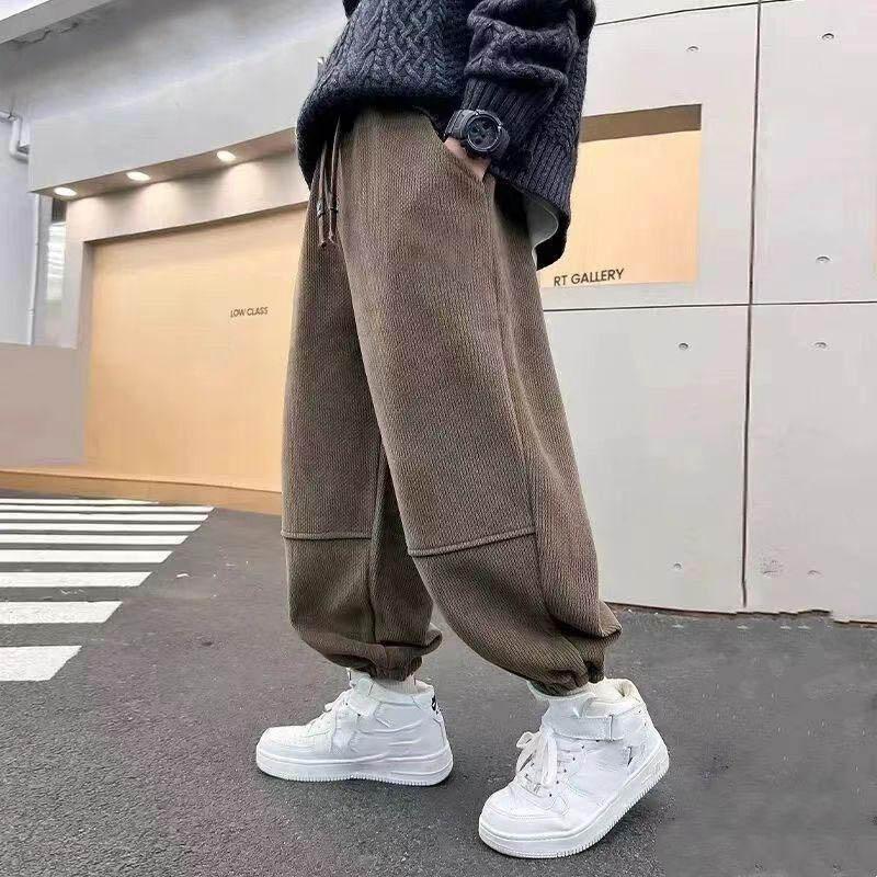 

Мальчик Спортивные штаны Детские Повседневные брюки Корейский Хай-стрит Хип-хоп Спортивные штаны Осень Детская одежда 110