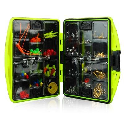 Yueou Rock Fishing Fishing Accessories Kit with Fishing Fishing Line Fishing Tackle Box Box, Hooks, Sinkers, Weights, Swivels, Snaps, Beads, Set,
