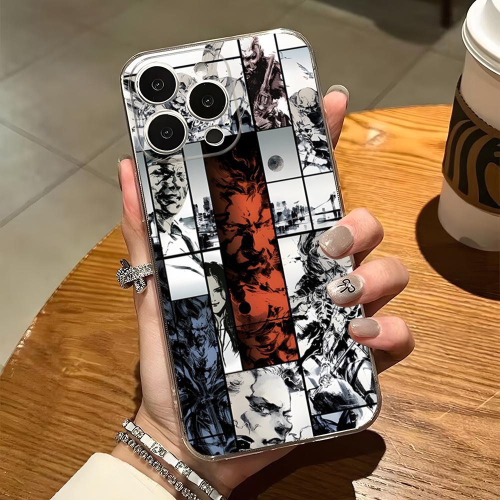 

Metal Gear Solid Phone Case For Iphone 15 Pro Max 14 16 Plus 11 12 Mini 13 Pro 7 8 X XR XS SE Transparent Back Cover iPhone13