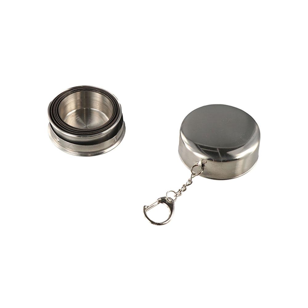 Portable Camping Mug Stainless Steel Water Drinking Cup Sturdy Outdoor Telescopic Cup Hiking