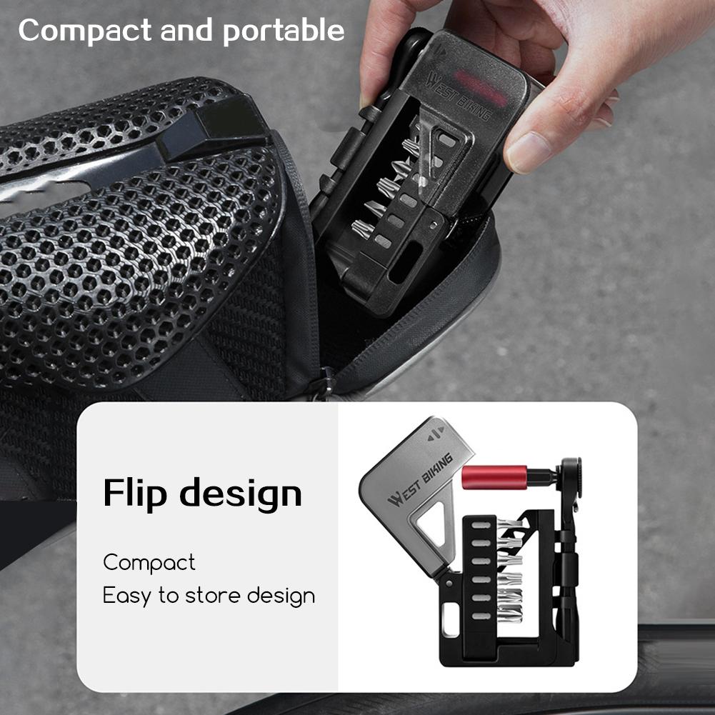 12 In 1 Bike Multitool With Ratchet Wrench Essential For Cyclists Trailside Emergency Repair