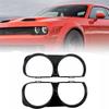 A03Z-1Pair Front Headlight Bezel Trim Frame Lamp Cover 68259052AB 68259053AB For Dodge Challenger 15-21 CH2510101 CH2511101