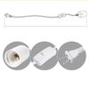 Lamp Base Holder Power Cord Cable 1.8m E27 EU Hanging Pendant LED Light Fixture Lamp Bulbs Socket Cord Adapters With Switch 220V