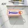 Organized Clavicle Chain Case Sardine Tin Jewelry Box with Fishbone, PLA Vintage Compact Size Decorative Vanity Accessory Organizer, Portable Storage