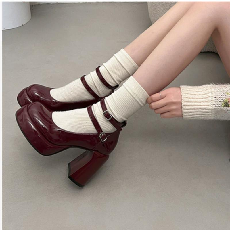 Women Pumps Shoes Cross Strap Ladies Shallow Dress Mary Jane Shoes Female Elegant High Heel Footwear Platform Heels Zapatillas