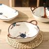 Ceramiczna miska do zupy w stylu japońskim z dwoma uchwytami
