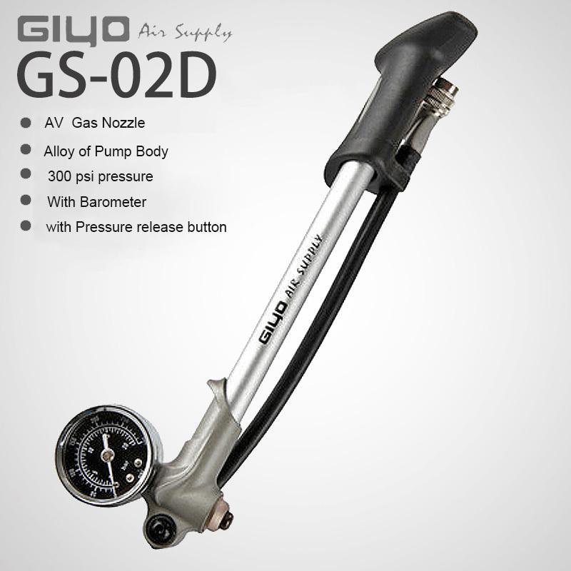 Новый GIYO 300psi Высоконапорный Велосипедный Амортизатор Портативный Насос Надувной Насос Для Амортизатора/Вилки Подача Воздуха Велосипедный Насос Манометр