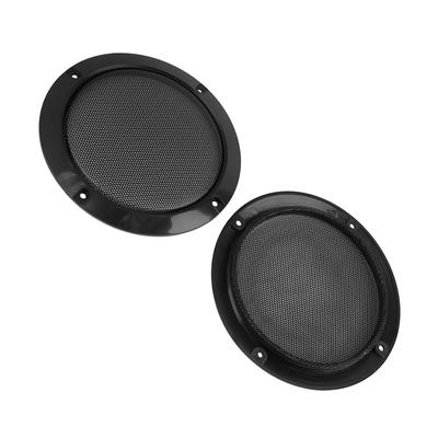 Kyonuza Lautsprecherabdeckung Metall Auto Gitter Subwoofer Lautsprecher Gitter Metall Abdeckung Schutz für Auto Universal 6″/B 2 STÜCK