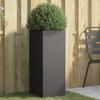 VidaXL Jardinière, Flower Box, Plant Pot, Flower Box, Raised Garden Planter for Patio Terrace, Black 841571