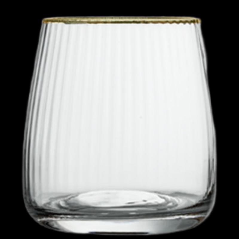 Shangqi Gold Rim Crystal Stemware Set (2-Pack)