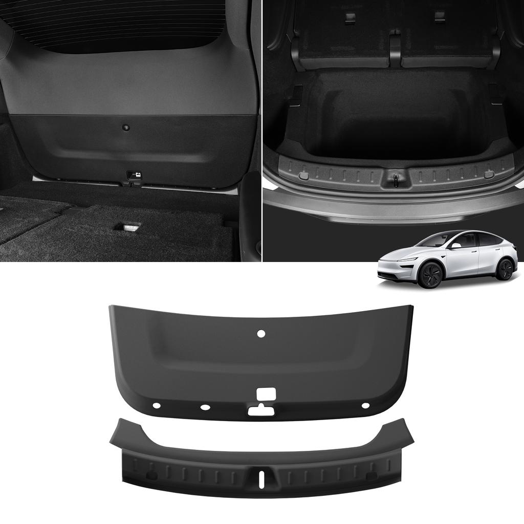 Smabee for Tesla Model YL 2025 2026 6Seater Trunk Tailgate Mat & Rear Bumper Guard Accessoreis Black