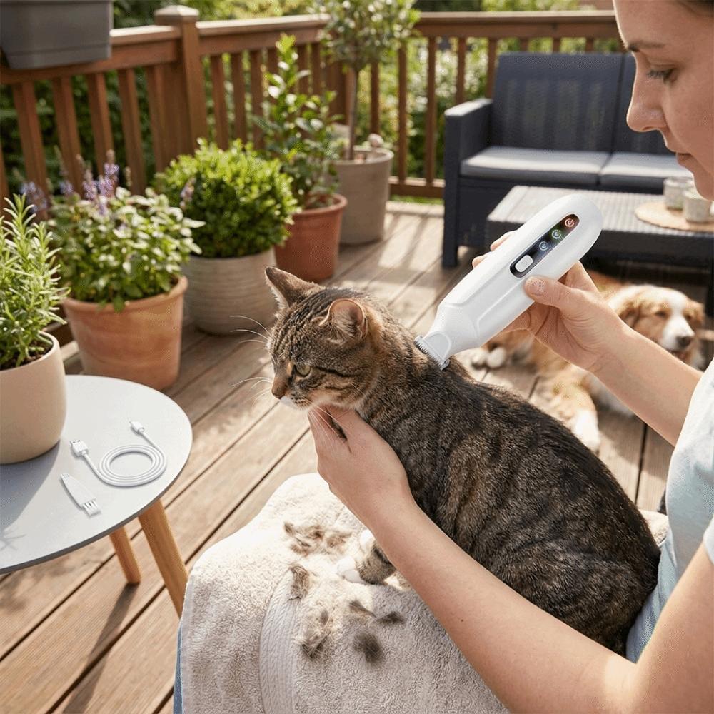 Rechargeable Dog Paw Trimmer LCD Display Electric Dog Clippers Cordless Cat Shaver Paw Trimming