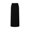 JUZI Annakou Women's Casual Fleece-Lined Slit Straight Knit Long Skirt