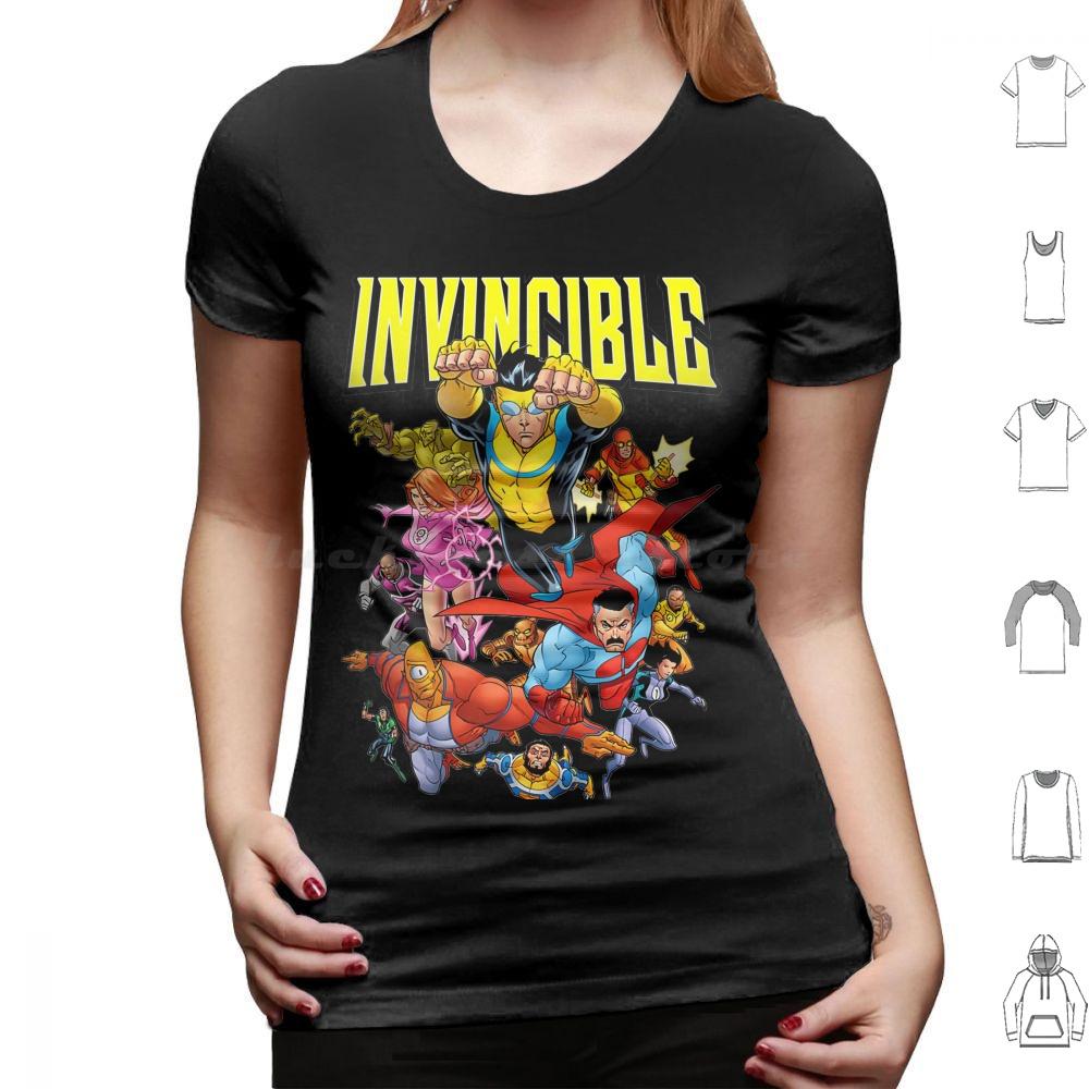Invincible Invincible Cartoon T Shirt Cotton Men Women DIY Print Invincible Comics Anime Manga Invincible Comic Superhero Omni